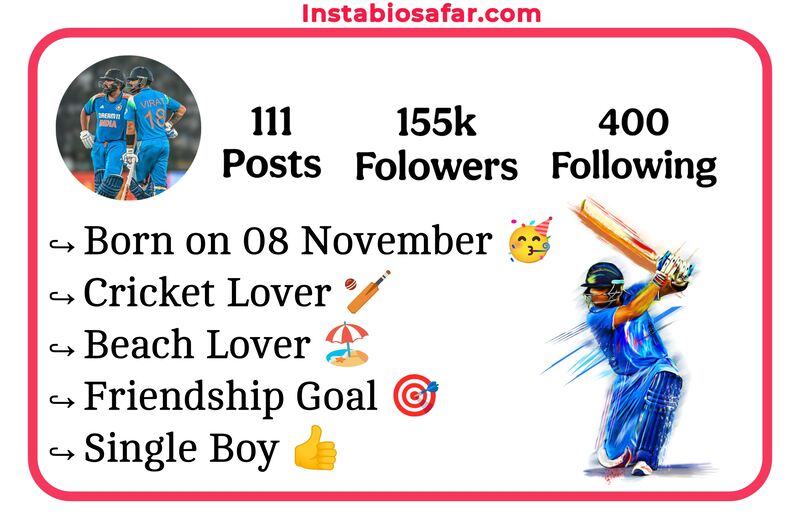 Instagram Bio For Cricket Lovers 