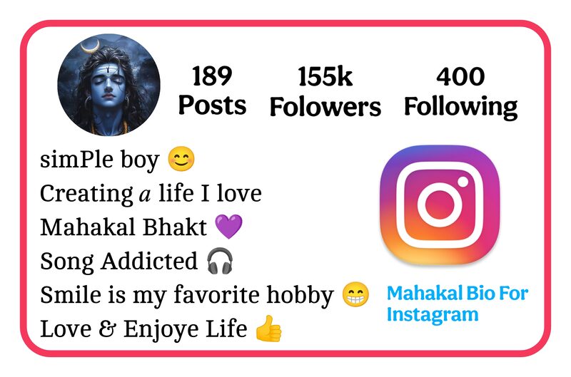 Mahakal Bio For Instagram 