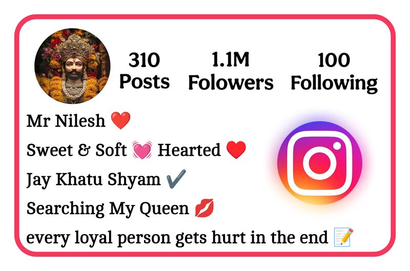 Khatu Shyam Bio For Instagram